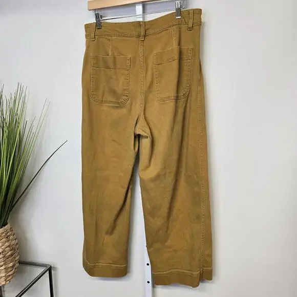 Universal Thread Women's Mustard Yellow Wide Leg Pants Size 14/32 - Picture 3 of 6